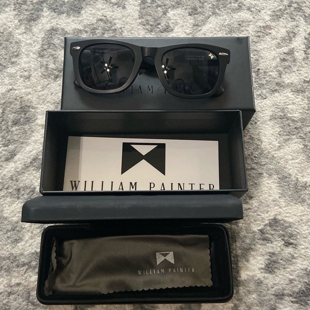 William Painter The Sloan black sunglasses NIB